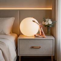 Immax SILUETTE Moon Lady – 53 cm, Skulptur, Dekorationslampe in Roségold, Glasfaserverbundwerkstoff, 1xE27 (6)