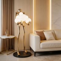 Immax SILUETTE HUMAN BALL – 180 cm – sculpture floor lamp, fibreglass and plastic, rose gold, 6xE27 (4)