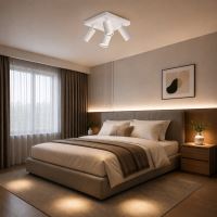 Immax PUNTO-4S ceiling wall spotlight square 4 heads, GU10, white (11)