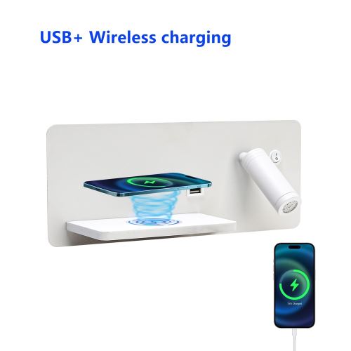 Immax LED Be PREPARE 4in1, Scheinwerfer mit QI-Ladung, USB weiß links (10)