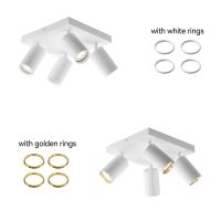 Immax PUNTO-4S ceiling wall spotlight square 4 heads, GU10, white (22)