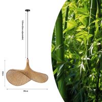 Immax BOHO SOMBRERO design pendant luminaire D80cm, E27 natural rattan