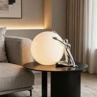Immax SILUETTE Moon Lady 53 – sculpture, decorative lamp, shiny silver (chrome), fibreglass, 1xE27 (8)