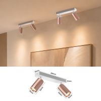Immax PUNTO-2 ceiling wall spot light 2 heads GU10, copper/white (3)