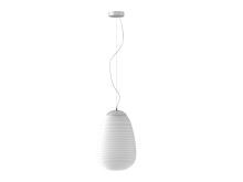 Immax NEO COCONO závěsný lustr bílé sklo 24x34cm včetně Smart zdroje E27 RGBW