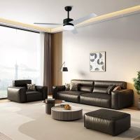 Immax NEO LITE VARIABLE Smart LED ceiling light with fan Tuya WiFi, Dark wood/silver (12)