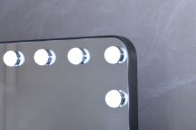 LED Immax HOLLYWOOD Makeup Mirror CCT, LCD Display, USB C/A Outputs, Grey (8)