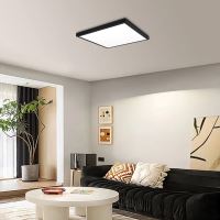 Immax NEO LITE FRAME Smart ceiling luminaire 60x60cm, IP44, CCT, WiFi, Tuya, BEACON black (12)