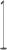 Immax TIT LED floor lamp, white with silver elements CCT