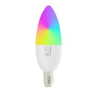 Smart LED-Glühbirne E14 Immax NEO 4,8 W RGB+CCT, dimmbar, C37, Zigbee
