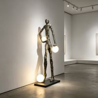 Immax SILUETTE Glam Aura – 185 cm – sculpture, floor lamp, bronze, fibreglass, 3xE27 (9)