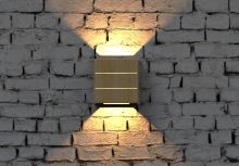 Outdoor LED Immax LUXLINE,wall light,Oak wood,6W,3000K,240V,IP54 (1)