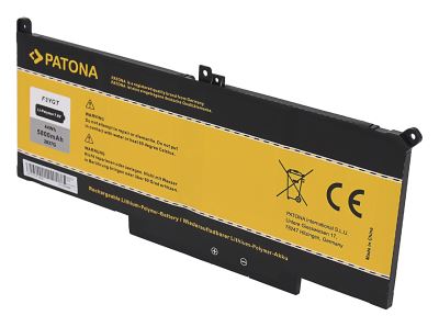 Akku DELL Latitude E7280 / E7480 5800mAh Li-Pol 7,6V F3YGT