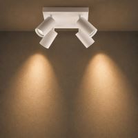 Immax PUNTO-4S ceiling wall spotlight square 4 heads, GU10, white (8)