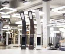 LED table lamp Immax LEATHER WHITE white