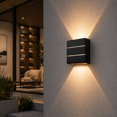 Outdoor LED Immax LUXLINE,wall light,BLACK, 6W,3000K,240V,IP54