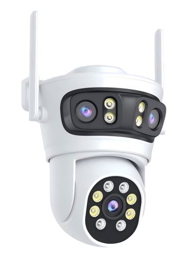 Immax NEO LITE TRIPLE Smart Outdoor Camera, 355°/90° Pan/Tilt, WiFi, 2MP+2MP+2MP
