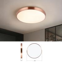 Immax NEO LITE SEMPLICI Smart ceiling light Tuya WiFi BEACON, 40cm, 36W 2736 lm, copper