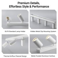 Immax PUNTO-4 ceiling wall spot light linear 4 heads GU10, white (15)