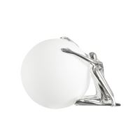 Immax SILUETTE Moon Lady 53 – sculpture, decorative lamp, shiny silver (chrome), fibreglass, 1xE27 (6)