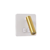 Immax GOAL 2 Switches, designer LED wall light 7W, WHITE+GOLD