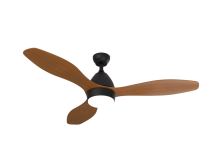 Immax NEO LITE FRESCO SMART ceiling light with fan 18W/35W Tuya Wi-Fi black-wood+ remote control