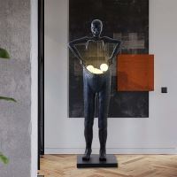 Immax SILUETTE Human Houdini 185 cm – Stehlampe in Skulpturform, Fiberglas, schwarz, 4xG9 (7)