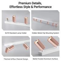 Immax PUNTO-6 Ceiling wall lamp linear 6 heads, GU10, 119cm, copper/whte (8)