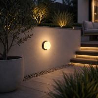 Immax LUXLINE LED-Außenleuchte, Wand- und Deckenleuchte, rund, 8 W, 3000 K, 240 V, IP54, mattes Kunststoffgehäuse (7)