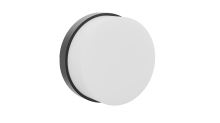 Immax LUXLINE LED-Außenleuchte, Wand- und Deckenleuchte, rund, 8 W, 3000 K, 240 V, IP54, mattes Kunststoffgehäuse