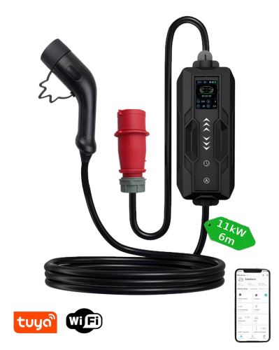 Intelligente Immax NEO-Reiseladestation für Elektrofahrzeuge (EV/PHEV), AC Typ 2, 11 kW, Tuya, 6m (11)