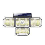 Outdoor Solar-Powered LED Wall Light with PIR Sensor, Immax CLOVER-2 with External Panel, 5W