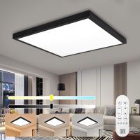 Immax NEO LITE FRAME Smart ceiling luminaire 60x60cm, IP44, CCT, WiFi, Tuya, BEACON black (5)