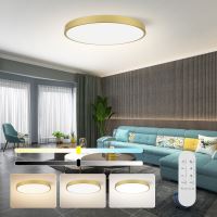 Immax NEO LITE SEMPLICI Smart ceiling light Tuya WiFi BEACON, 80cm 96W 6912lm, gold