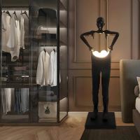 Immax SILUETTE Human Houdini 185 cm – Stehlampe in Skulpturform, Fiberglas, schwarz, 4xG9 (10)