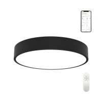 Immax NEO RONDATE SLIM Smart ceiling light 60 x 7cm 53W black Zigbee 3.0