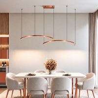 Immax NEO FINO MOON Smart pendant light 2x semicircle, 120cm, 72W, Zigbee 3.0, copper/ Rose gold (31)