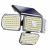 Outdoor solar LED wall light IMMAX CLOVER with PIR sensor, 5W