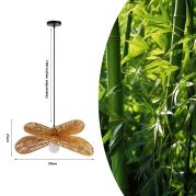 Immax BOHO MARIPOSA Design-Pendelleuchte, D50cm. E27, Jute natur