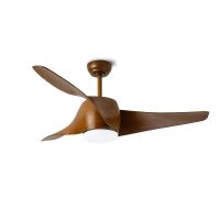 Immax NEO LITE WAVE Smart LED ceiling light with fan Tuya WiFi wood decor