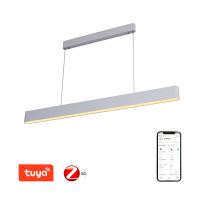 Immax NEO MILANO Smart linear pendant light, white, 120cm, CCT 40W+RGB 18W, Zigbee 3.0