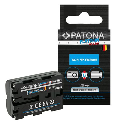 Battery Sony NP-FM500H 2600mAh Li-Ion Platinum USB-C nabíjení
