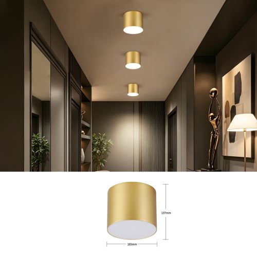 Immax NEO LITE RONDATES Smart Ceiling Light gold 16,5cm 2592lm Tuya WiFi with BEACON support (13)
