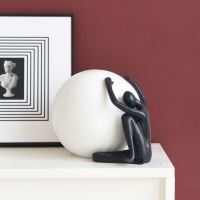 Immax SILUETTE Moon Lady – 53 cm, Skulptur, Dekorationslampe, schwarz, Glasfaserverbundwerkstoff, 1xE27 (9)